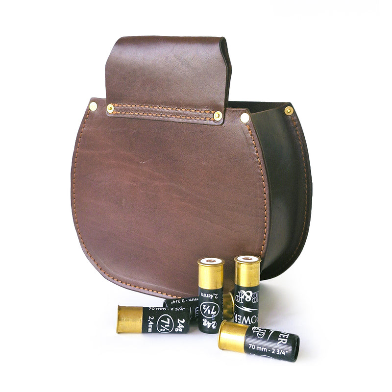 Gürteltasche für Schrotpatronen - braun