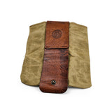 Gürteltasche aus Leder und Canvas - Gipsy Cognac