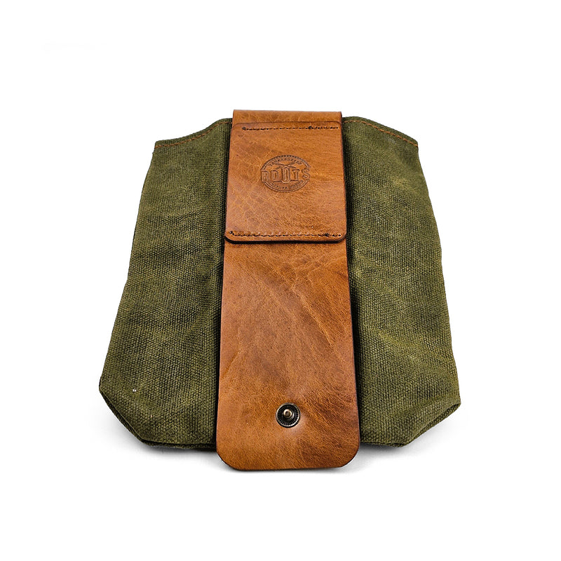 Gürteltasche aus Leder und Canvas - Gipsy Natur